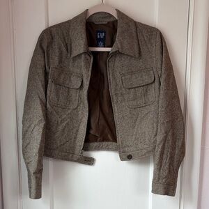 GAP Tan Wool Tweed Jacket